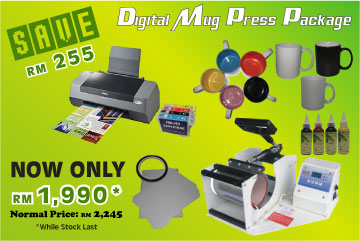 Digital Mug Press Package - Free 50 mugs & Save RM255